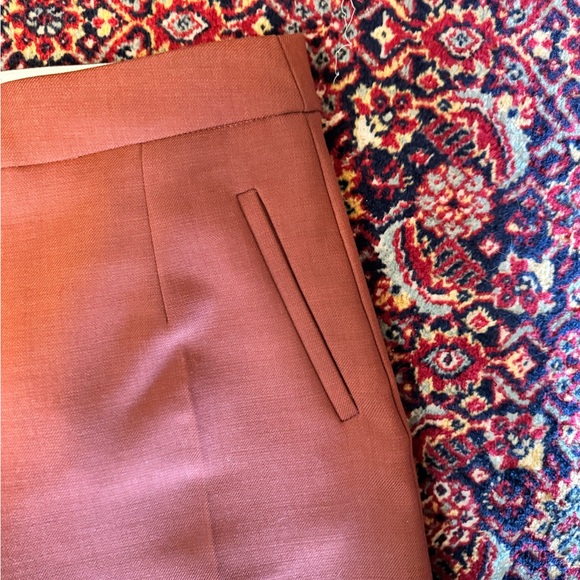 Sezane Martin Crop Trousers Hazelnut - Size 10 - Picture 2 of 5